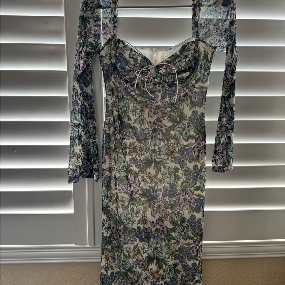 Floral Long Sleeve Dress